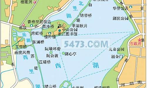 西湖景点位置图_西湖景点位置图片