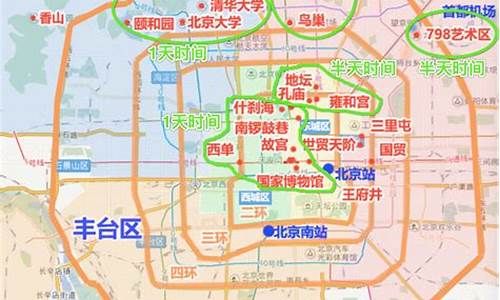 北京著名旅游景点地图_北京著名旅游景点地图图片大全