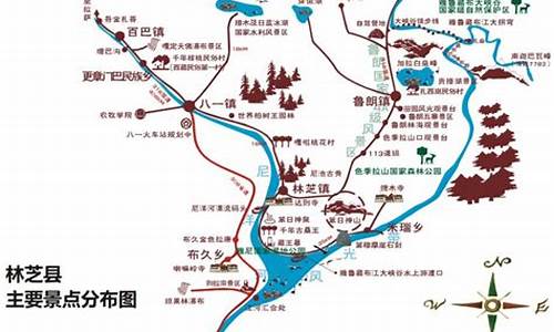 西藏旅游景点分布地图_西藏旅游景点分布地图高清